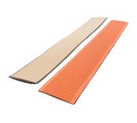 Bande d'escalier antidérapante en PVC colorée de 400CM, Bande de marches d'escalier Auto-adhésive Portable, Autocollant d'escalier, Protection des escaliers(Orange)