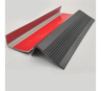 Bande d'escalier, Protecteur de bord d'escalier auto-adhésif, bord d'escalier étanche, décoratif, facile à installer en intérieur/extérieur(All Black,120IN/3M)