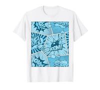 Bande dessinée Bleue WT Blue Graphic T-Shirt