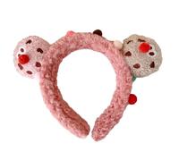 Bande dessinée Cookie bandeau mignon 3D en peluche dessin animé cheveux cerceau flou fourrure bandeau cheveux accessoires maquillage coiffure créative Cookie bandeau