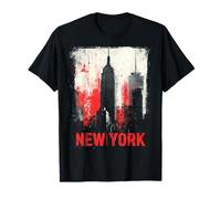 Bande dessinée de Graffiti rétro Vintage New York Skyline Punk Grunge T-Shirt
