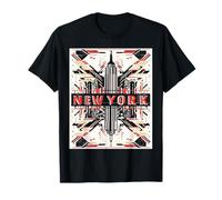 Bande dessinée de Graffiti rétro Vintage New York Skyline Punk Grunge T-Shirt