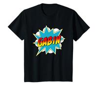 Bande dessinée de super-héros Gabin pour garçons T-Shirt