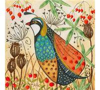 Bande dessinée en fils de Bothy "Flights of Fancy Partridge", ELH3, 16x16cm
