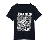 Bande dessinée Judge Dredd : Le Premier Dredd, 2000 AD T-Shirt, Femme Grandes Tailles, Noir, 6X