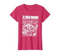 Bande dessinée Judge Dredd : Le Premier Dredd, 2000 AD T-Shirt, Femme, Rouge Chiné, XXL