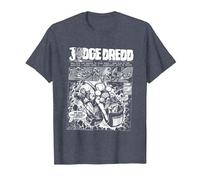Bande dessinée Judge Dredd : Le Premier Dredd, 2000 AD T-Shirt, Homme, Bleu Chiné, XXL