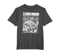 Bande dessinée Judge Dredd : Le Premier Dredd, 2000 AD T-Shirt, Homme Grandes Tailles, Chiné Foncé, 6X Tall