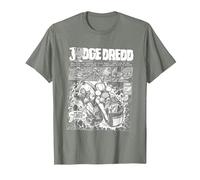 Bande dessinée Judge Dredd : Le Premier Dredd, 2000 AD T-Shirt, Homme, Vert Kaki chiné, L