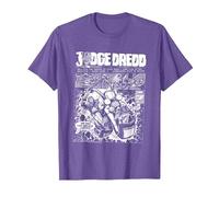 Bande dessinée Judge Dredd : Le Premier Dredd, 2000 AD T-Shirt, Homme, Violet Chiné, XL