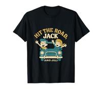 Bande dessinée rétro Hit The Road Trip de Jack & Jill T-Shirt