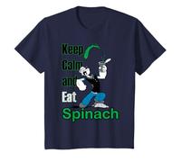Bande dessinée rétro Popeye Keep Calm & Eat Spinach pour Enfants T-Shirt