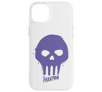 Bande dessinée rétro The Phantom Purple Skull Graffiti Paint Coque pour iPhone 14 Plus