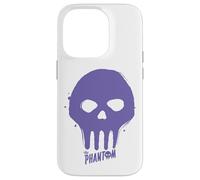 Bande dessinée rétro The Phantom Purple Skull Graffiti Paint Coque pour iPhone 14 Pro
