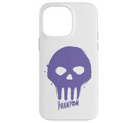 Bande dessinée rétro The Phantom Purple Skull Graffiti Paint Coque pour iPhone 14 Pro Max