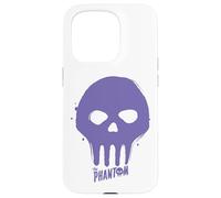 Bande dessinée rétro The Phantom Purple Skull Graffiti Paint Coque pour iPhone 15 Pro