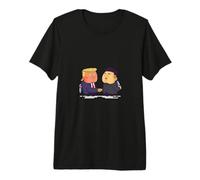 Bande dessinée Trump Contre Kim T-Shirt Haut de Gamme