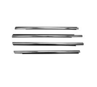 Bande D'étanchéité 4 Pièces De Joint En Caoutchouc Chromé Ou Noir Pour Vitres Pour Peugeot 301 2013 2014 2015 2016 2017 Bande Protection 9805767980(4 chrome)