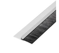 Bande d'étanchéité à brosse pour porte, Joint inférieur de porte en alliage d'aluminium, brosse argentée 10-200mm for armoires machines-outils(100mm)