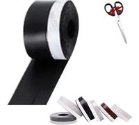 Bande d'étanchéité Accuracy/Accuracybe/Repertoire of Weather Strip, 5 m / 16,4 pi, joint d'étanchéité pour porte, ruban adhésif d'étanchéité, ruban d'étanchéité en silicone auto-adhésif (Black)