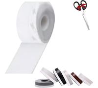 Bande d'étanchéité Accuracy/Accuracybe/Repertoire of Weather Strip, 5 m / 16,4 pi, joint d'étanchéité pour porte, ruban adhésif d'étanchéité, ruban d'étanchéité en silicone auto-adhésif (White)