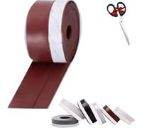 Bande d'étanchéité Accuracy/Accuracybe/Repertoire of Weather Strip, 5 m / 16,4 pi, joint d'étanchéité pour porte, ruban adhésif d'étanchéité, ruban d'étanchéité en silicone auto-adhésif (Brown)