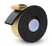 Bande d'étanchéité autocollante en caoutchouc mousse - Pour joint de fenêtre et porte - En mousse EVA - Pour isolation phonique, anti-vibration, protection des meubles - 100 mm x 3 mm x 3 m