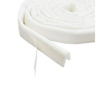 Bande d'étanchéité autocollante en forme de V inversé pour porte et fenêtre Blanc 6 m