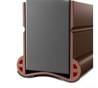 Bande d'étanchéité autocollante en PVC pour espaces sous les portes et fenêtres, coupe-vent, réduction du bruit, 93 cm, marron