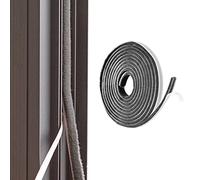 Bande d'étanchéité autocollante pour fenêtres coulissantes/portes en verre, poils soignés, 2,9 cm de large x 2,9 cm d'épaisseur