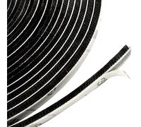 Bande D'étanchéité Autocollante pour Porte et Fenêtre, 10M Joint Brosse Pour Porte Fenetre, Pour Sceller Les Espaces Entre Portes Et Les Fenêtres(9mm x 15mm,Noir)