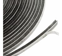 Bande d'étanchéité autocollante pour porte et fenêtre, Bande De Joint Brosse,Bande De Brosse Anti-poussière, 10M Joint Brosse Pour Porte Fenetre, Pour Sceller Les Espaces Entre Les Portes Et Les Fenêtres (7mm x 8mm, Marron) (7mm x 6mm, Gris)