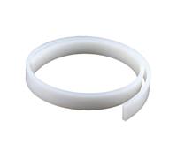Bande d'étanchéité carrée en caoutchouc, Coupe-froid en silicone à tête carrée, bande blanche solide à haute température, plusieurs tailles