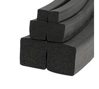Bande D'étanchéité Carrée En Caoutchouc Mousse EPDM Noir De 5 M, 5, 6, 8 Et 10 Mm, 1 Pièce(6x6mm)