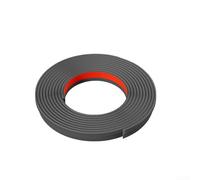 Bande d'étanchéité coulissante pour fenêtre et porte - Coupe-vent, isolation phonique et anti-insectes - Matériau flexible avec dos auto-adhésif - Gris - 4 m