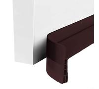 Bande d'étanchéité coupe-vent en TPE pour bas de porte avec couche de 20 mm de large pour protection contre les courants d'air et isolation phonique, facile à installer en moins d'une minute, blanc