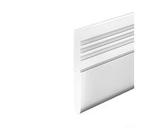 Bande d'étanchéité de bas de porte en TPE extra épaisse de 5 mm pour réduire la transmission du son, les fuites d'air et l'entrée de particules sous les portes (blanc)