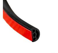 Bande d'étanchéité de porte de 6 m pour réduction du bruit et des courants d'air, bande d'étanchéité anti-collision pour isolation de la maison (noir)