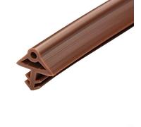 Bande d'étanchéité de porte en bois facile à utiliser 5 m pour isolation acoustique dans les maisons ou les bureaux (marron)