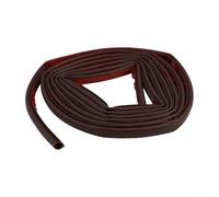 Bande d'étanchéité de porte en PVC en forme de D pour gérer les courants d'air et les fluctuations de température aux ouvertures (3 mètres marron)