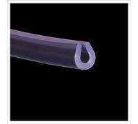 Bande d'étanchéité de portière, canal en U en plastique, bordure en plastique, 41,4 cm, protection de bord en caoutchouc translucide, facile à couper pour pièces en tôle, portes de voiture, hauteur x
