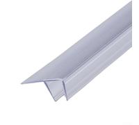 Bande d'étanchéité de type F 2 x 0 5 m pour porte de douche en verre sans cadre, bande d'étanchéité latérale en PVC avec performance anti-âge et résistance au froid (10 mm)