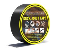 Bande d'étanchéité en butyle imperméable - 50 mm × 15 m - Ruban adhésif en butyle - Pour terrasse et toit - Ruban d'étanchéité bitume, butyle - Autocollant étanche pour lames de terrasse, terrasses en