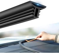 Bande d'étanchéité en caoutchouc découpable de 1,6 m pour bord de tableau de bord, protection contre la poussière et le bruit, bande de protection en caoutchouc pour pare-brise de voiture, camion