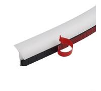 Bande d'étanchéité en caoutchouc EPDM 4 m en forme de T pour capot, coffre, isolation acoustique des bords, étanche, réduction du bruit du vent, blanc