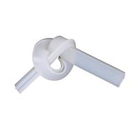 Bande d'étanchéité en caoutchouc, espace solide, bande d'étanchéité en caoutchouc de Silicone blanc, joint solide en forme de U, pare-chocs étanche, exclusion de bande de 1 mètre(4x7x10mm)