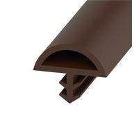 Bande d'étanchéité en caoutchouc for isolation de fenêtre, 10M, joint, tampon insonorisé, coupe-vent, fente for carte, phonique pour Portes, Fenêtres(Dark brown,5 * 12mm)