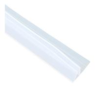Bande d'étanchéité en caoutchouc forme de F, 5m, transparente, for écran bain-douche, bande for porte verre, espace 6mm, fournitures salle bain à domicile pour Paroi en Verre