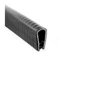 Bande d'étanchéité en caoutchouc, garniture de bord en U, bande de 2 m avec espace métallique solide mais flexible, facile à installer for les voitures, les portes de camions et les applications domes