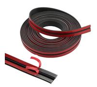 Bande d'étanchéité en caoutchouc pour pare-brise de voiture - 300 cm - Noir - Étanche à la poussière et aux intempéries - Joint d'étanchéité universel en T - Pour portes de voiture, fenêtres avant et